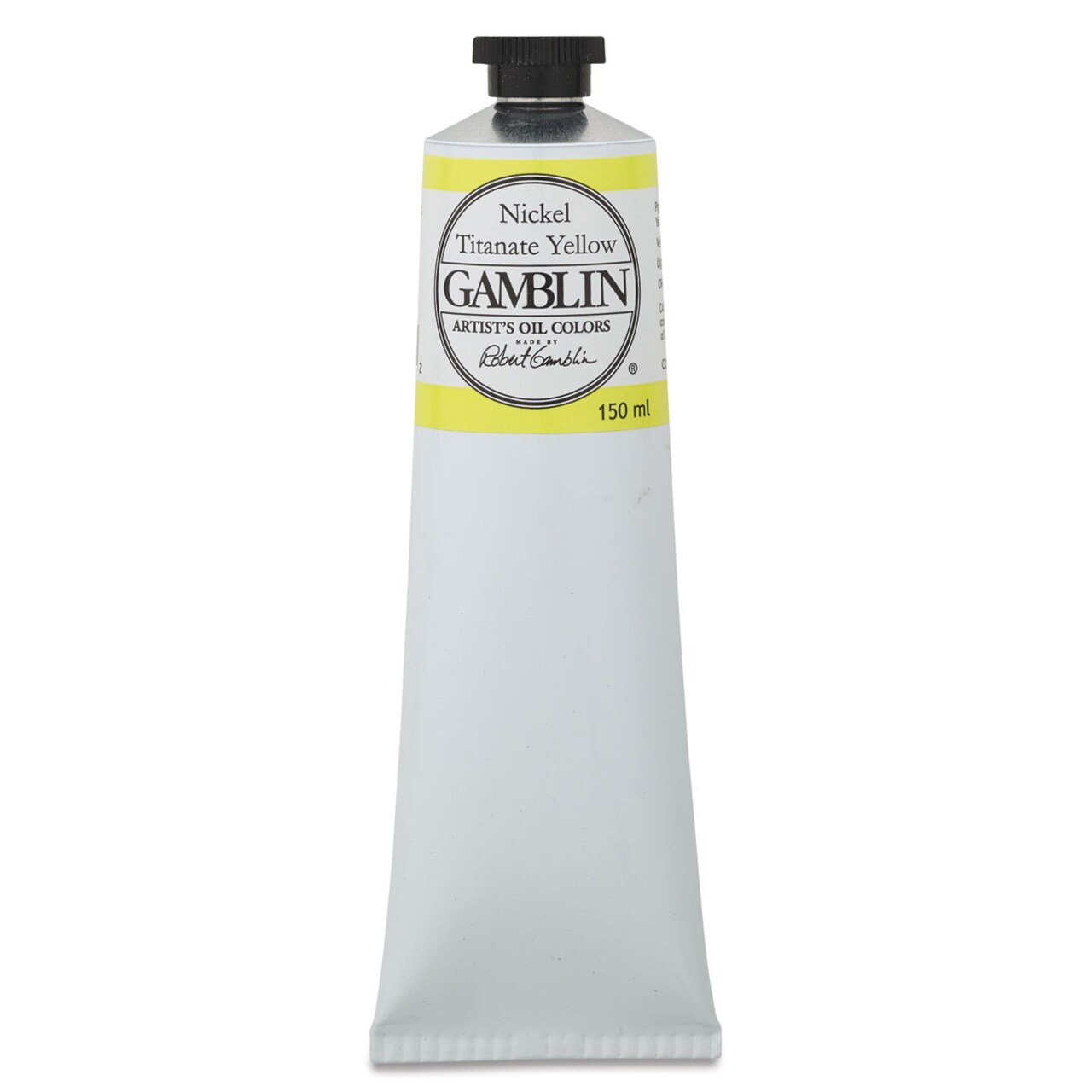 Gamblin Artist's Oil Color - Nickel Titanate Yellow, 150 ml tube